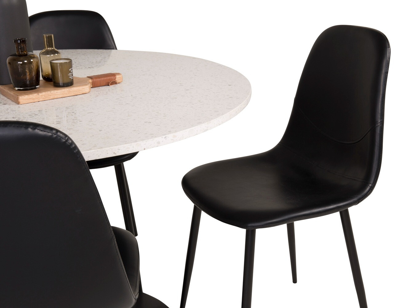 Conjunto de mesas y sillas para comedor Dallas 1109 (Negro)