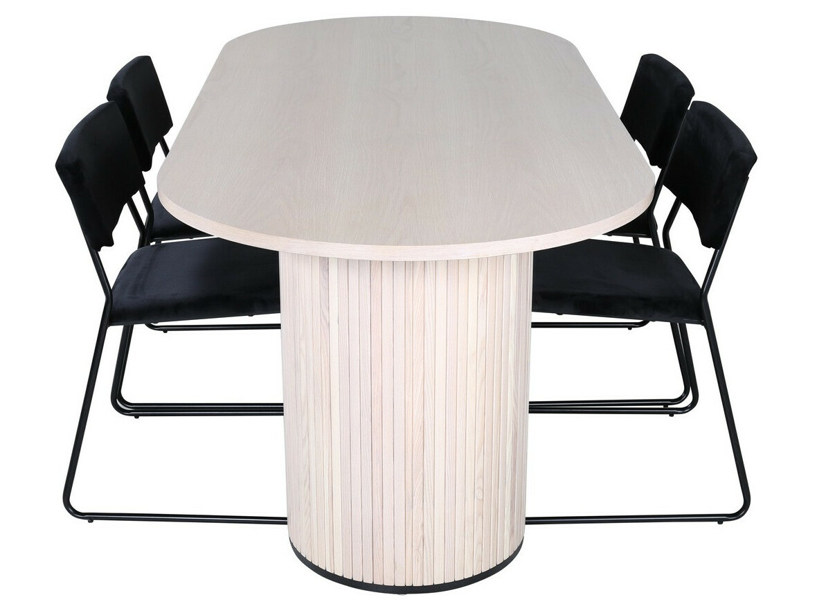 Conjunto de comedor Dallas 2759 (Negro)