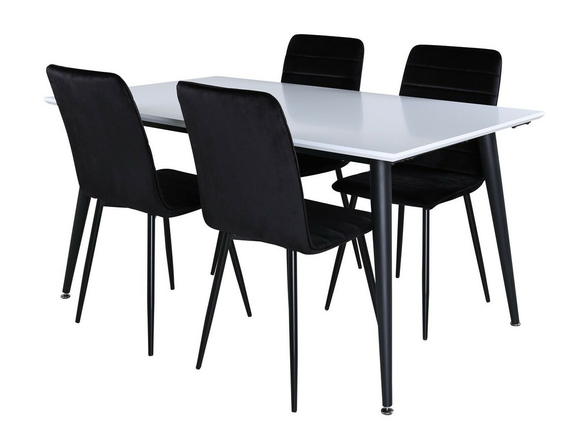 Conjunto de mesas y sillas para comedor Dallas 2733 (Negro)