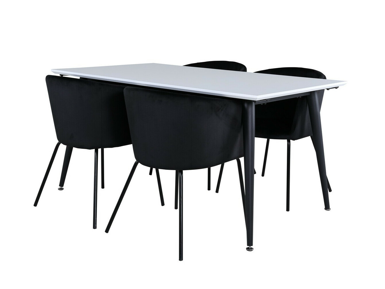 Conjunto de mesas y sillas para comedor Dallas 2739 (Negro)