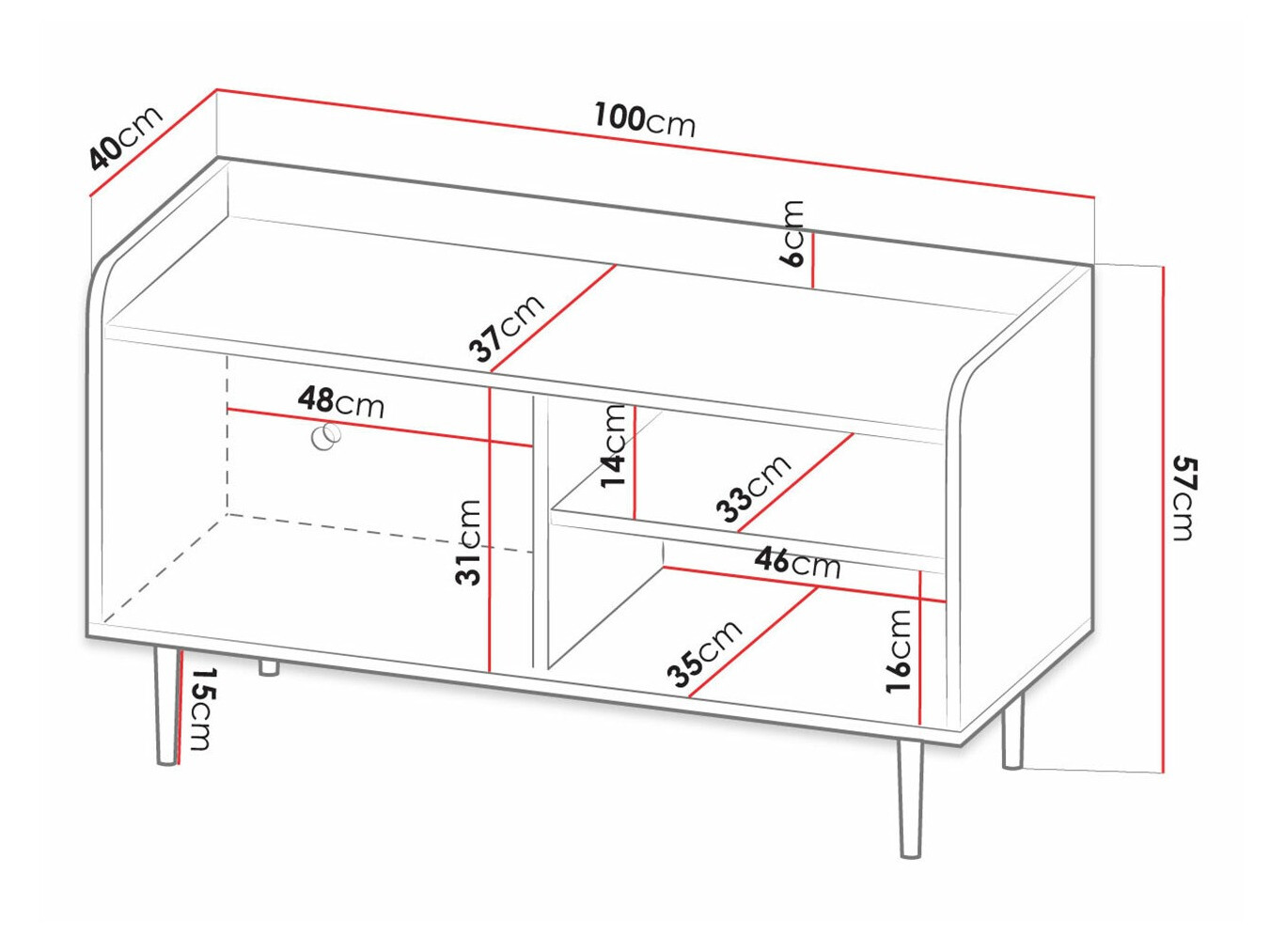 Mueble TV Ferenou 106