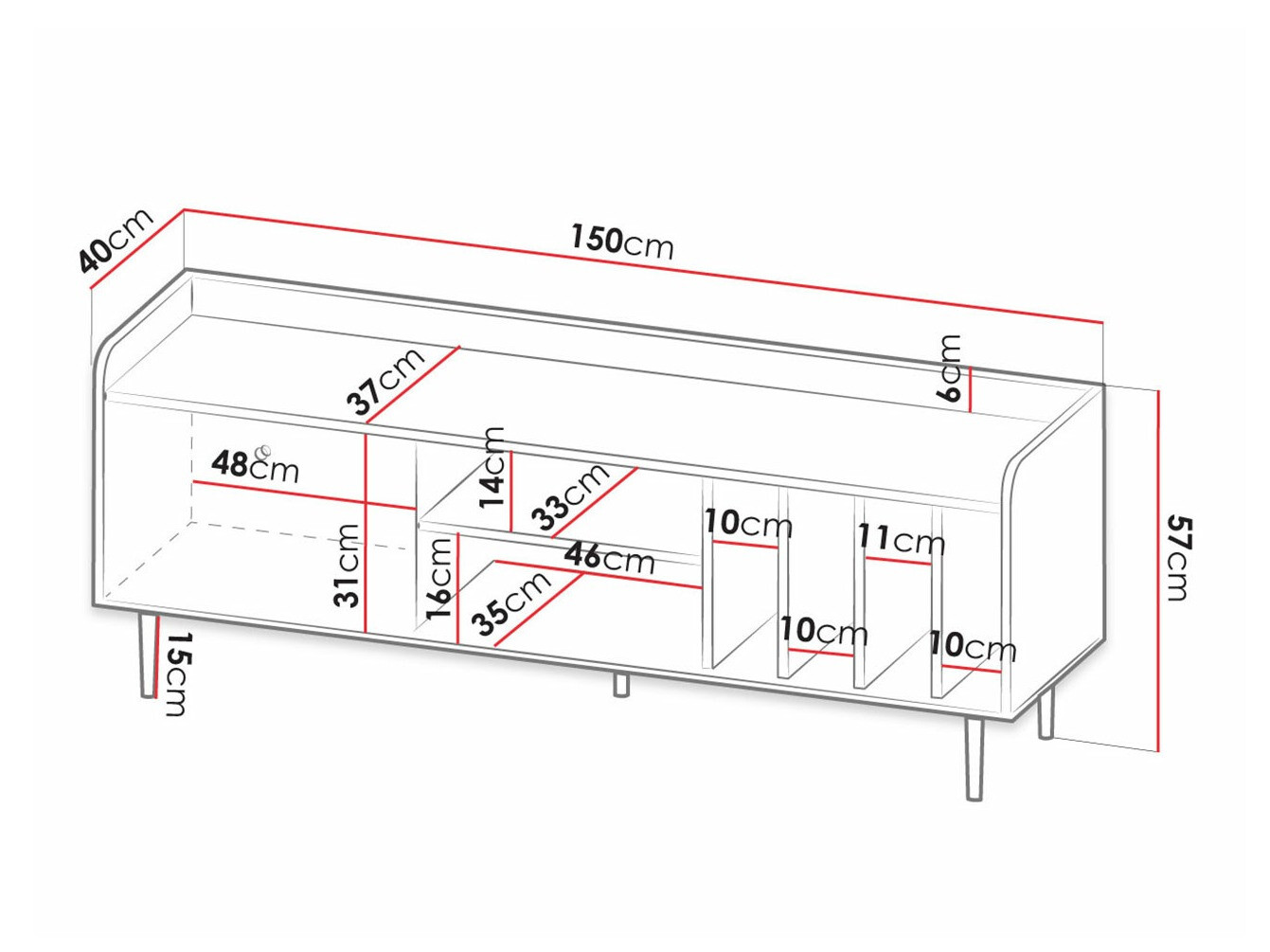 Mueble TV Ferenou 107