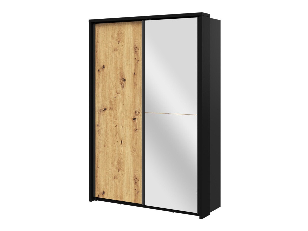 Armario Fresno 122 (Roble Artisan + Negro)