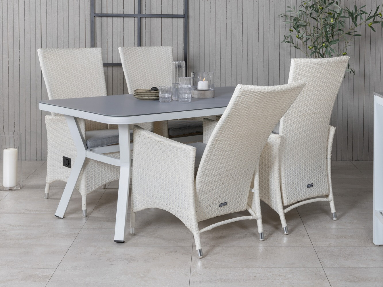 Conjunto de mesa y sillas Dallas 1289