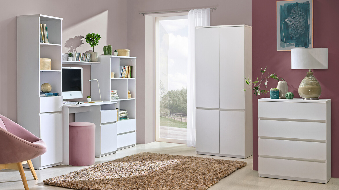 Estantería de pared Evaropha 111 (Blanco)