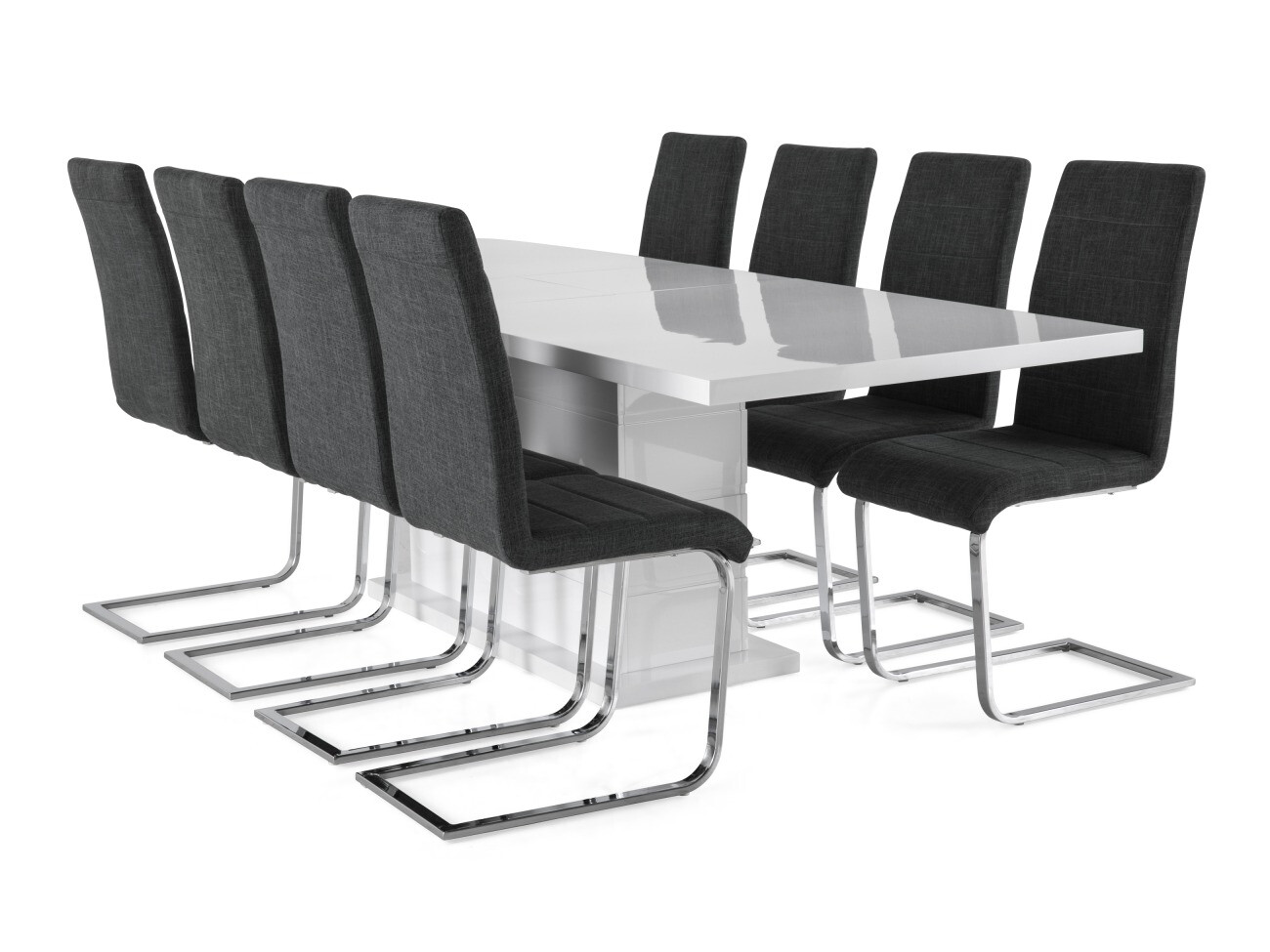 Conjunto de comedor Scandinavian Choice 626 (Gris + Plata)