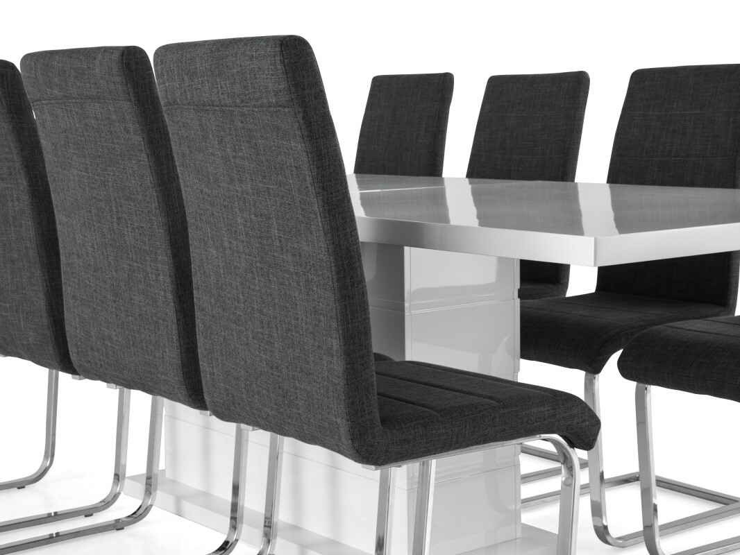 Conjunto de comedor Scandinavian Choice 626 (Gris + Plata)