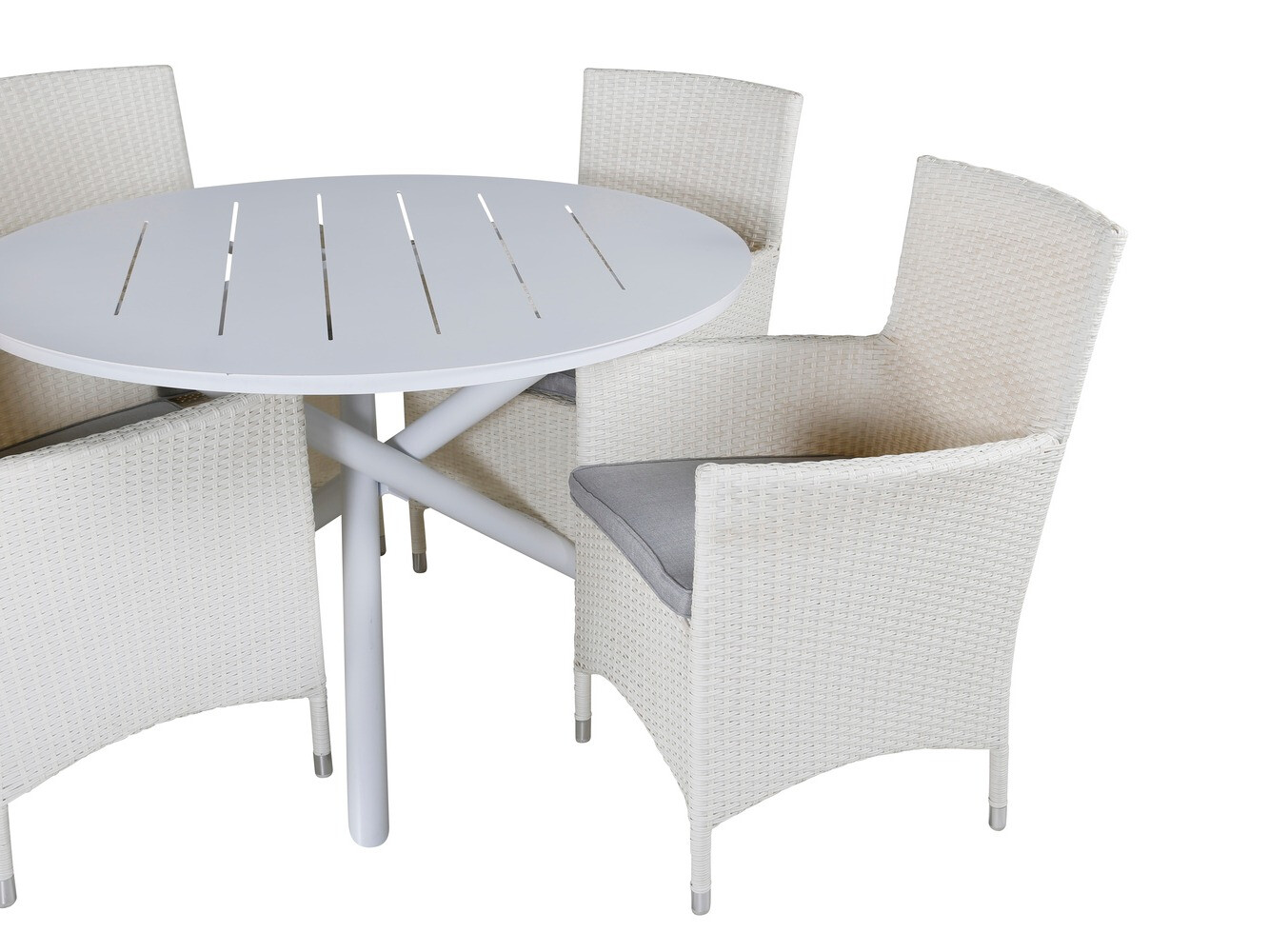 Sillón plara exterior Dallas 739 (Blanco + Gris)