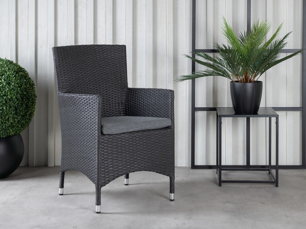 Sillón plara exterior Dallas 739 (Negro + Gris)