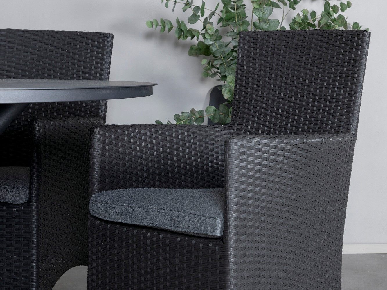 Sillón plara exterior Dallas 739 (Negro + Gris)