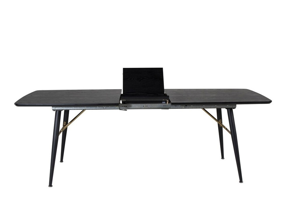 Conjunto de mesas y sillas para comedor Dallas 1443 (Negro + Nuez)