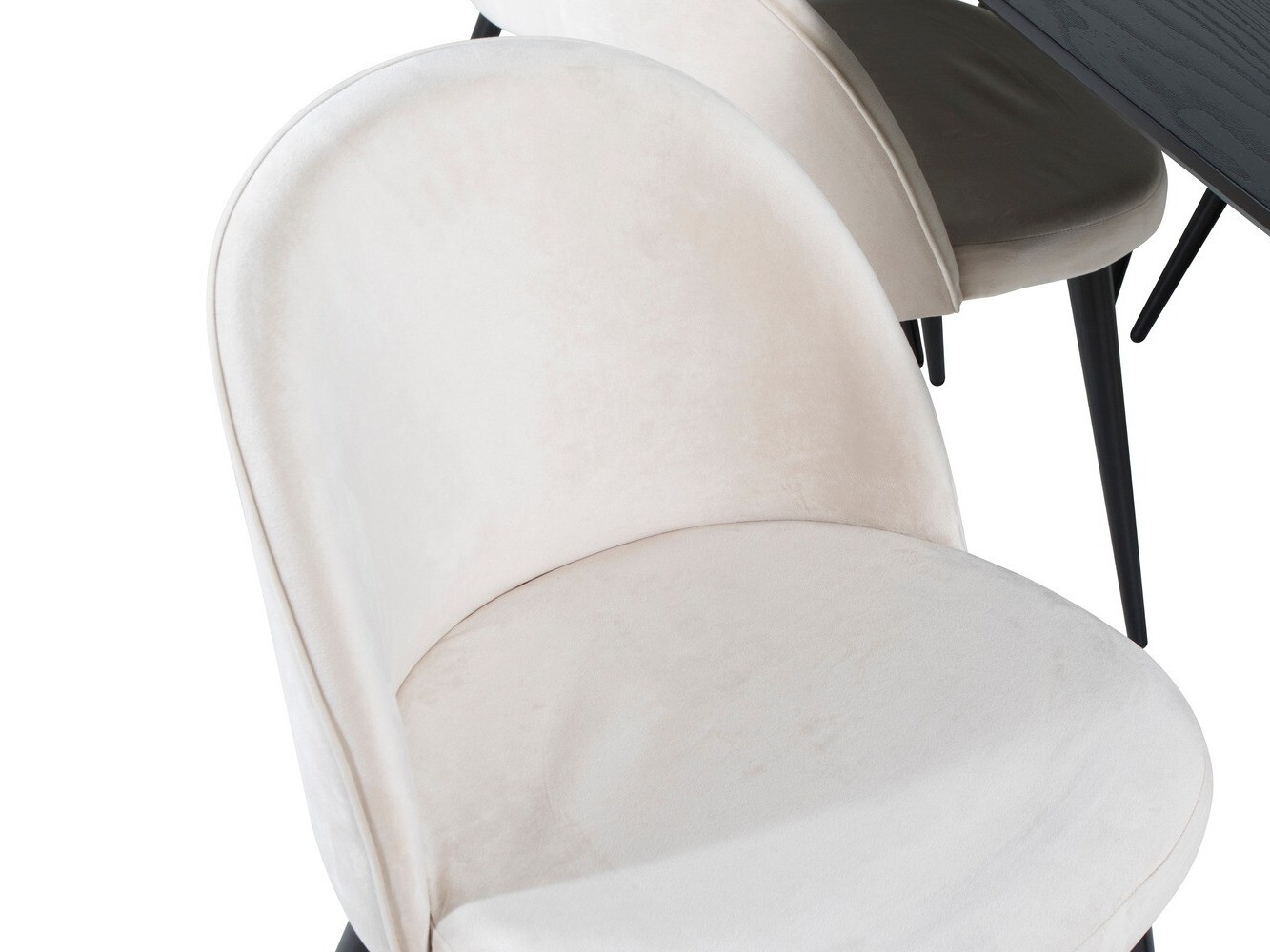 Conjunto de mesas y sillas para comedor Dallas 1449 (Beige + Negro)