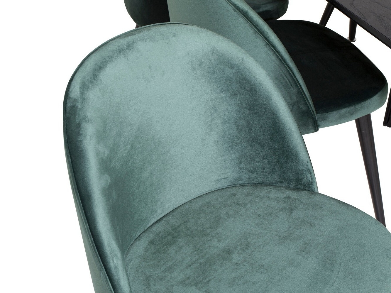 Conjunto de mesas y sillas para comedor Dallas 1449 (Verde + Negro)