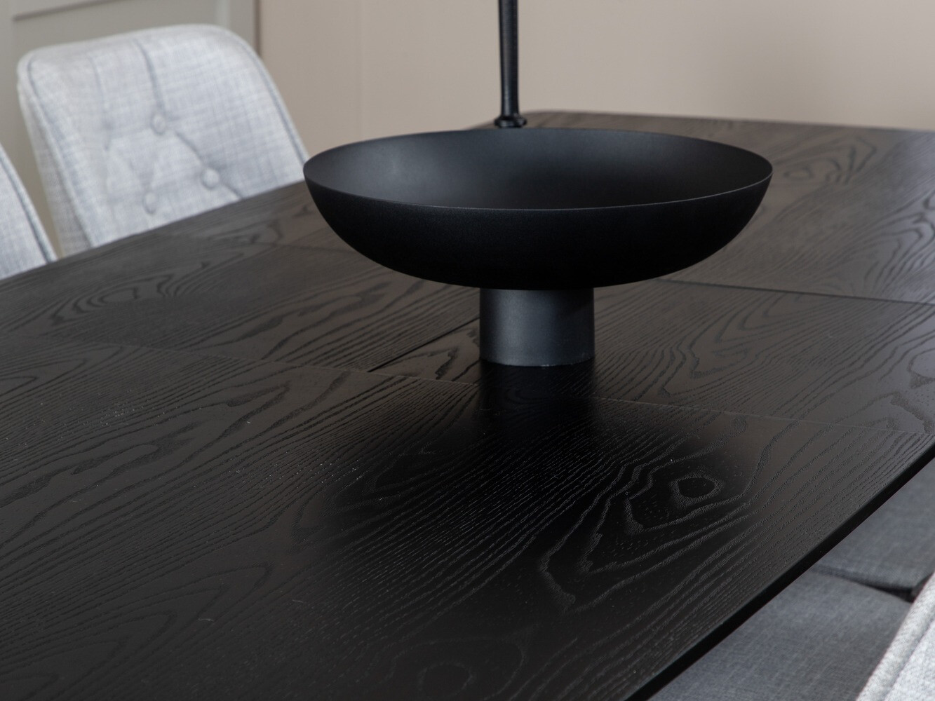 Conjunto de mesas y sillas para comedor Dallas 1454 (Gris + Negro)
