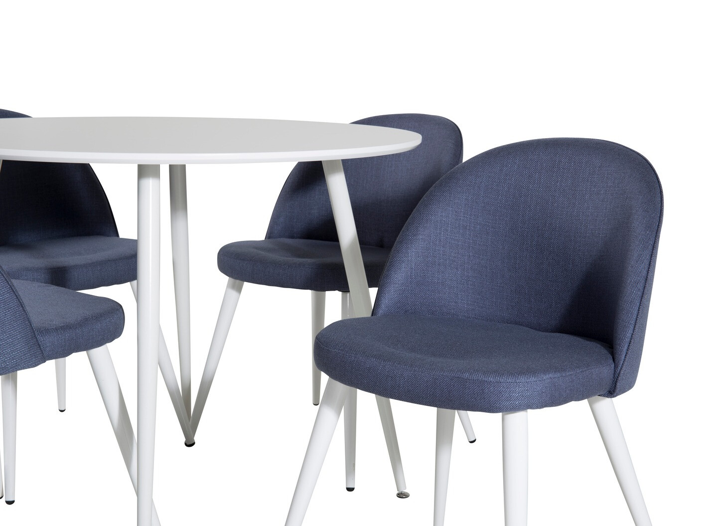 Conjunto de comedor Dallas 1536 (Azul + Blanco)