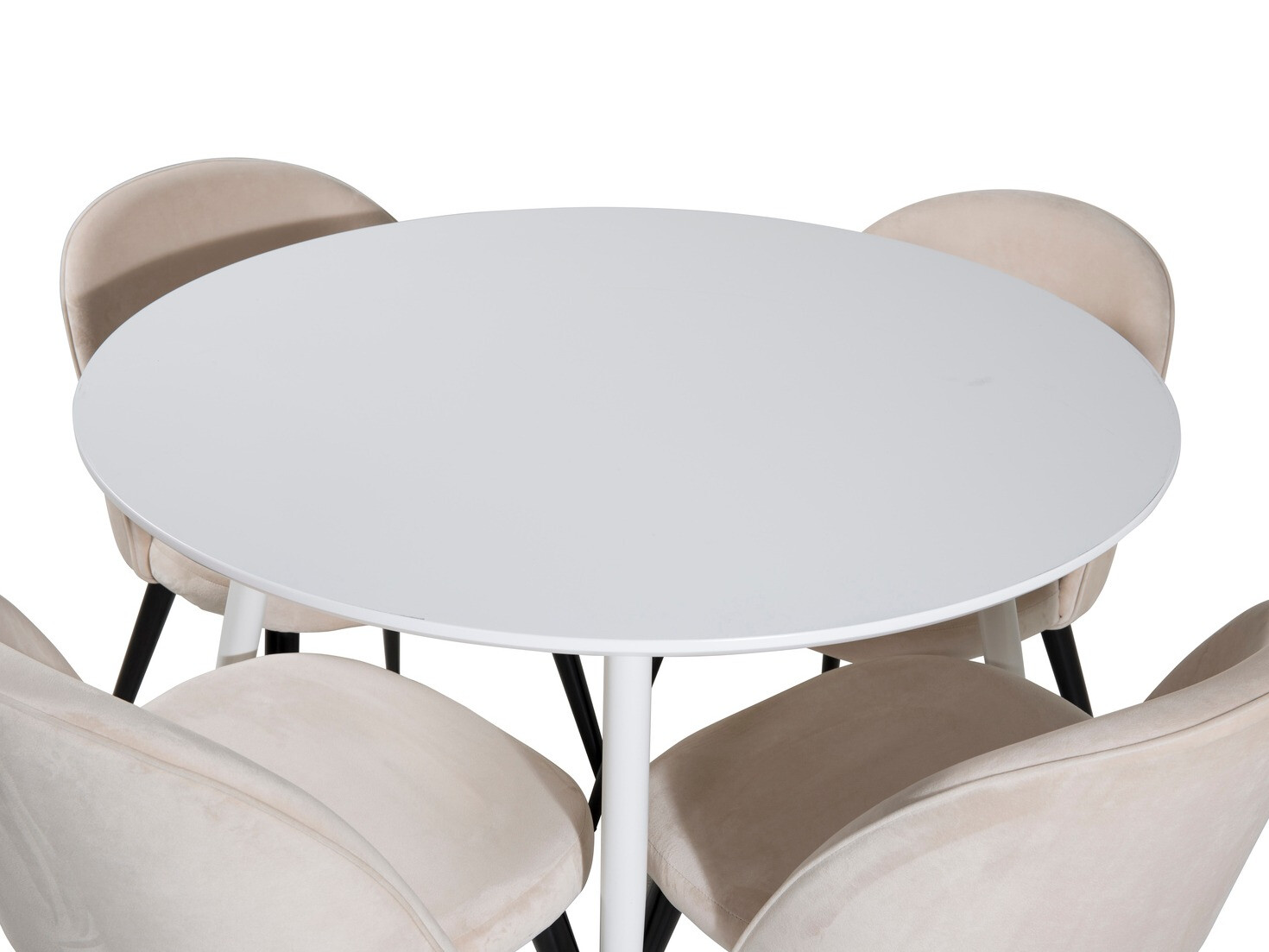 Conjunto de comedor Dallas 1536 (Beige + Negro)