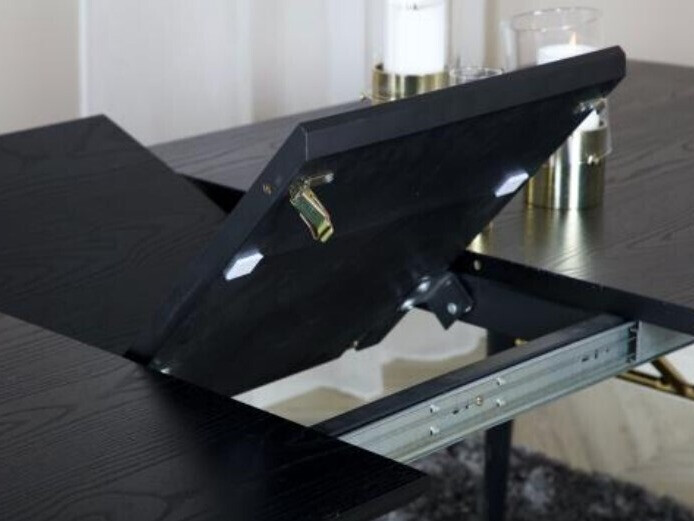 Conjunto de mesas y sillas para comedor Dallas 1580 (Negro)