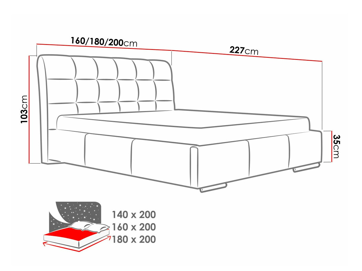 Cama Baltimore 107 (Soft 010)