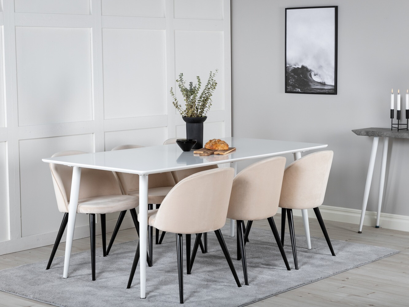 Conjunto de comedor Dallas 1624 (Beige)