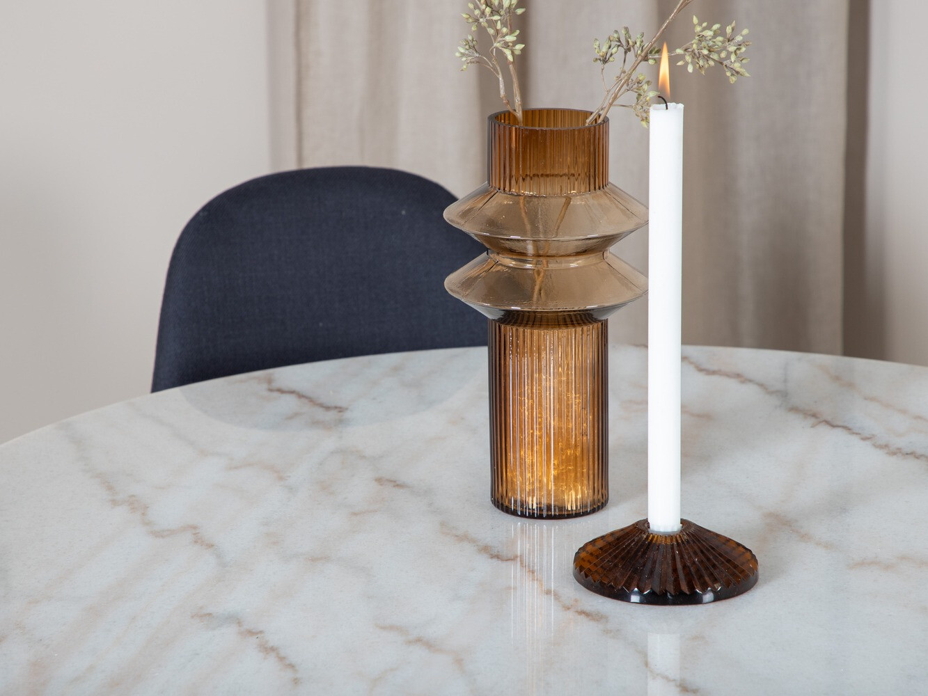 Conjunto de mesas y sillas para comedor Dallas 1613 (Negro)