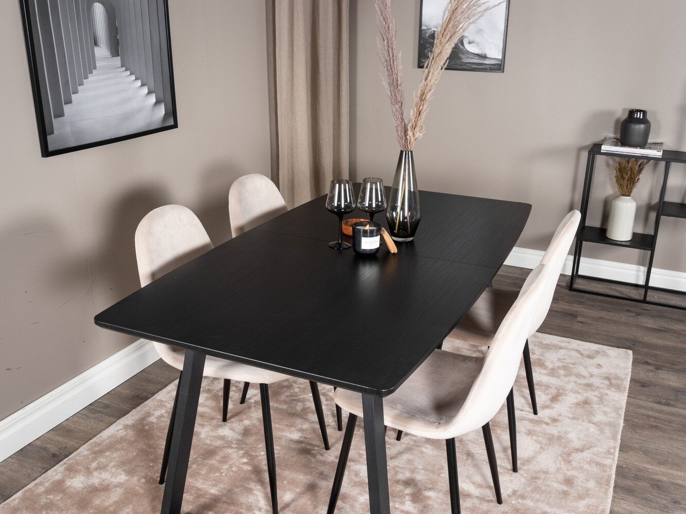 Conjunto de mesas y sillas para comedor Dallas 1616 (Beige)