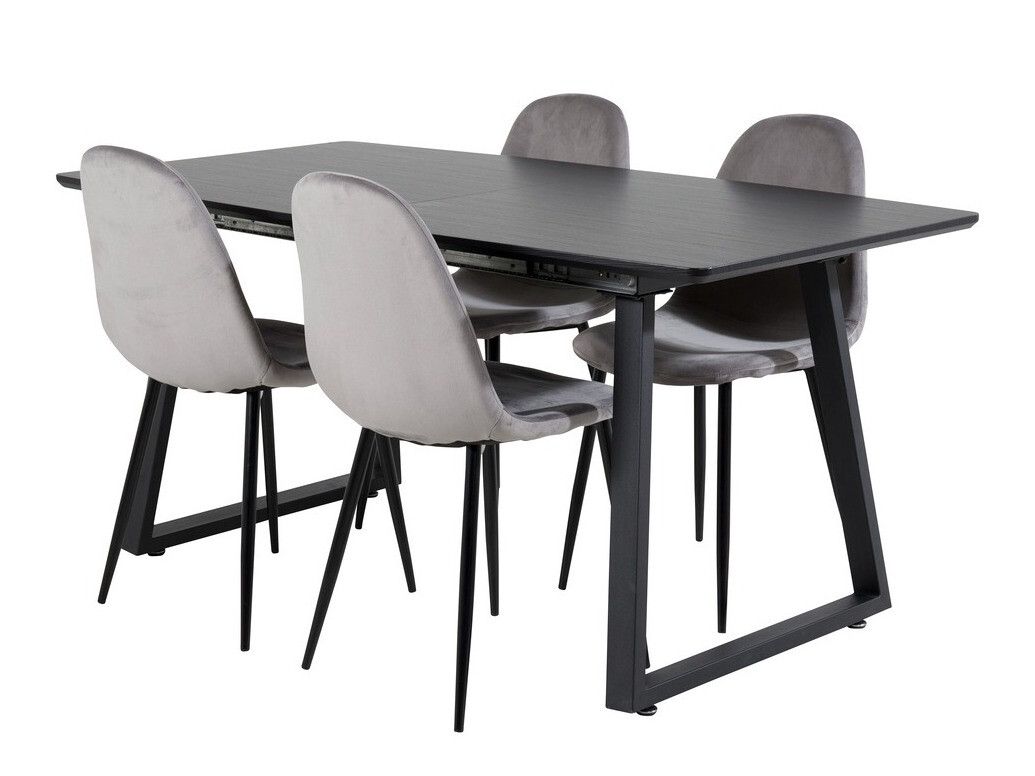 Conjunto de mesas y sillas para comedor Dallas 1616 (Gris)