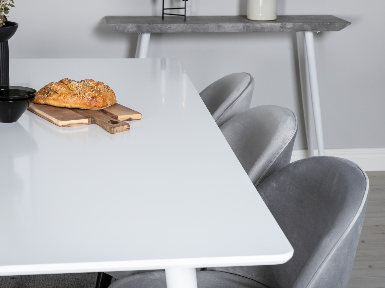 Conjunto de mesas y sillas para comedor Dallas 1624 (Gris)