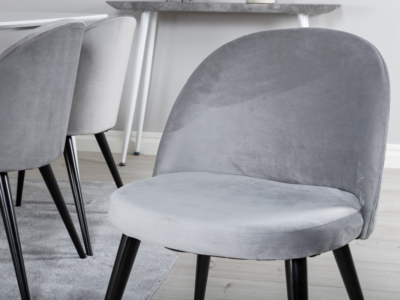 Conjunto de mesas y sillas para comedor Dallas 1624 (Gris)