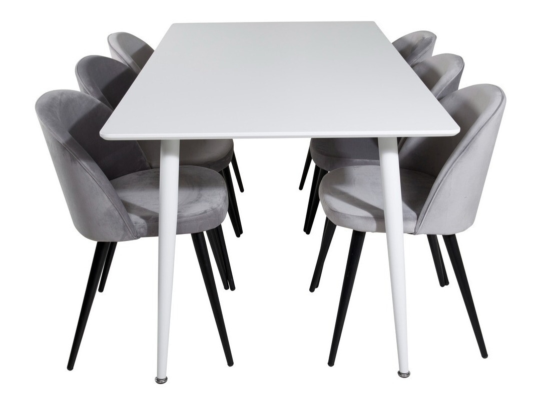 Conjunto de mesas y sillas para comedor Dallas 1624 (Gris)