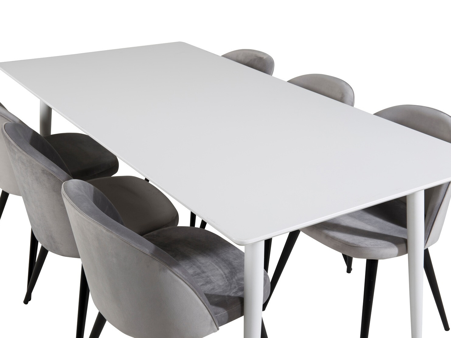 Conjunto de mesas y sillas para comedor Dallas 1624 (Gris)