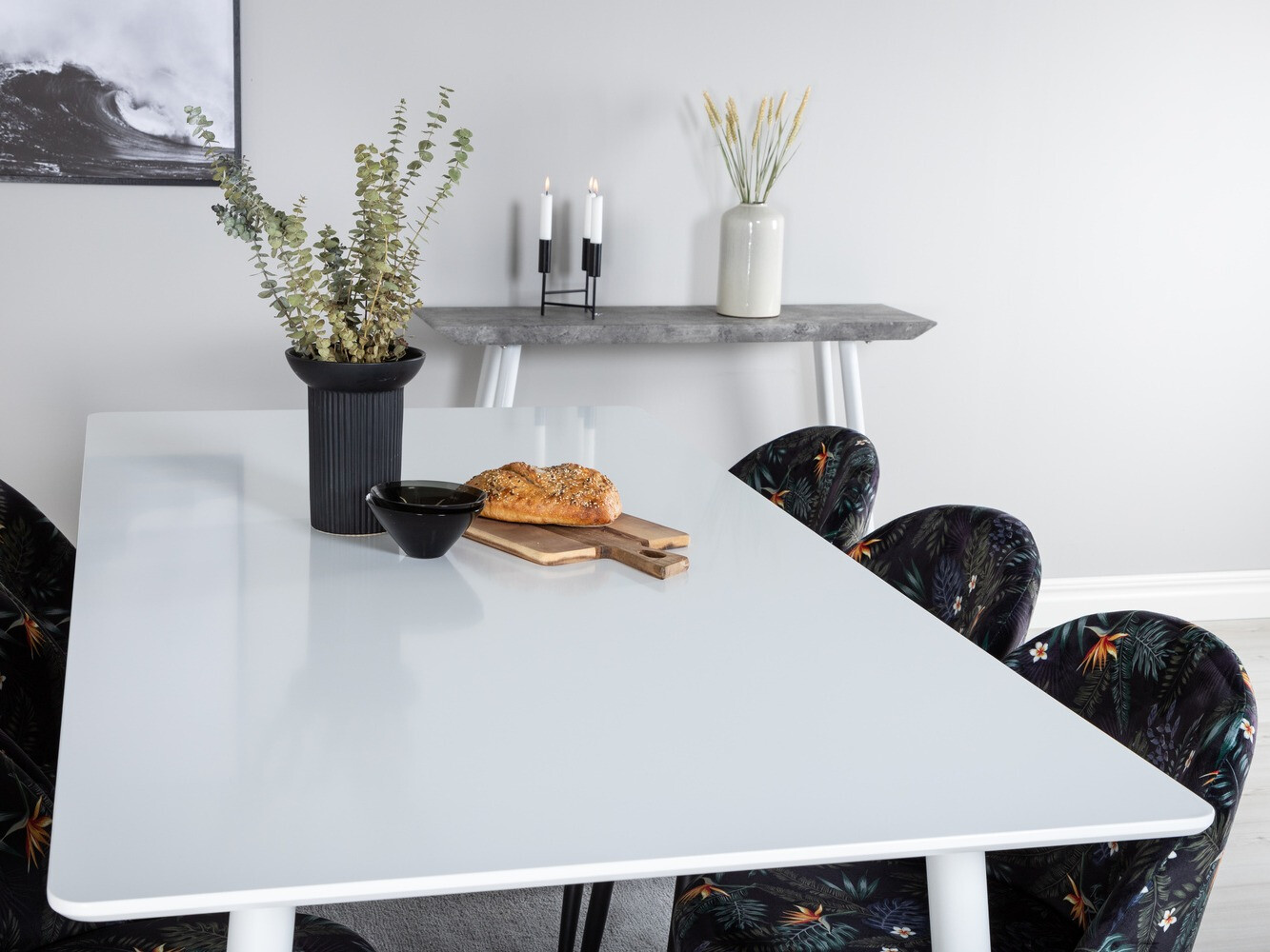 Conjunto de mesas y sillas para comedor Dallas 1624 (Patrón floral)