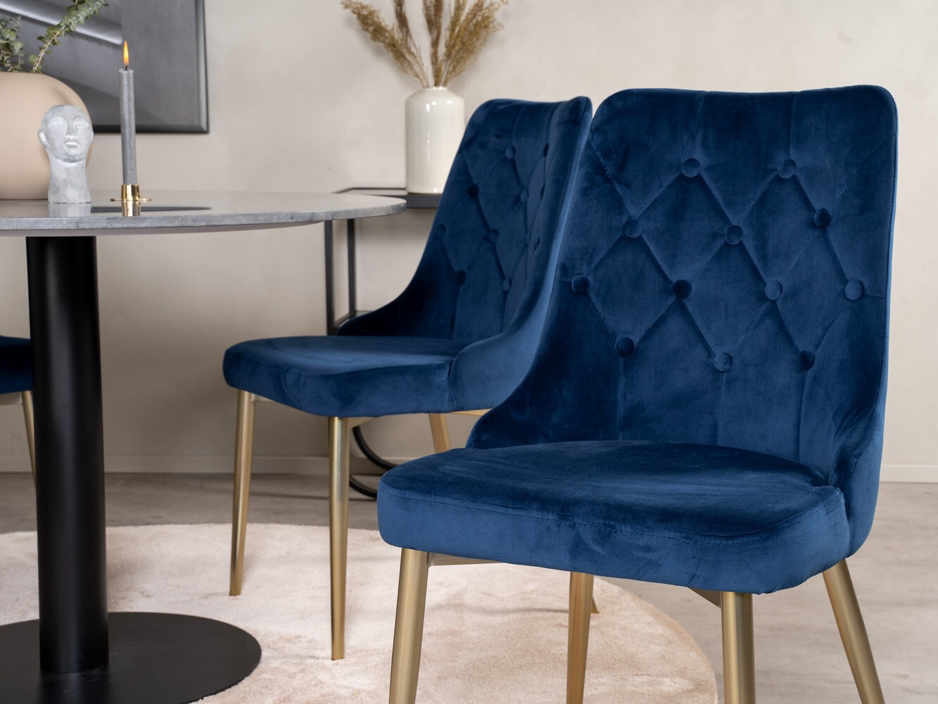 Conjunto de comedor Dallas 1627 (Azul)