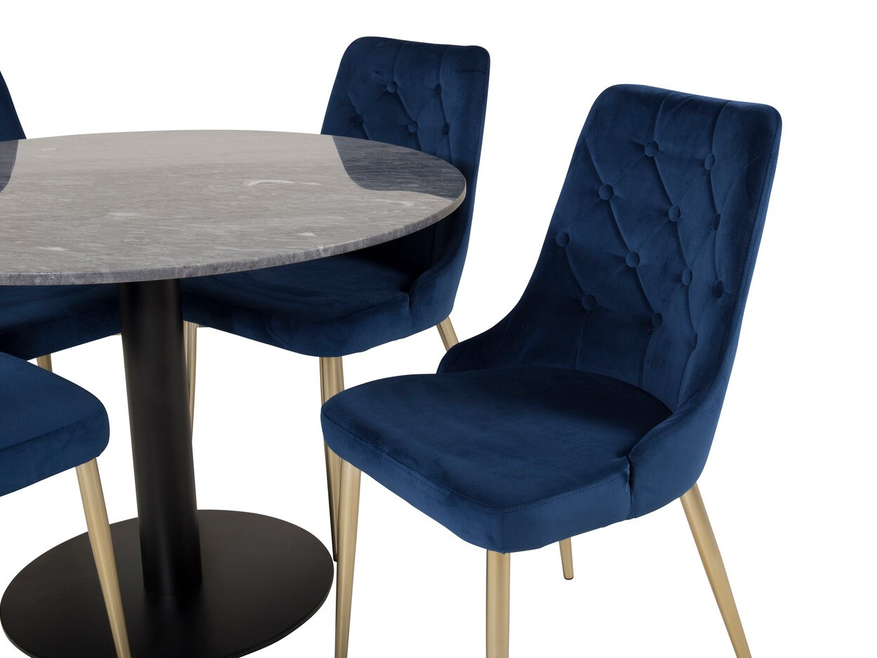Conjunto de comedor Dallas 1627 (Azul)