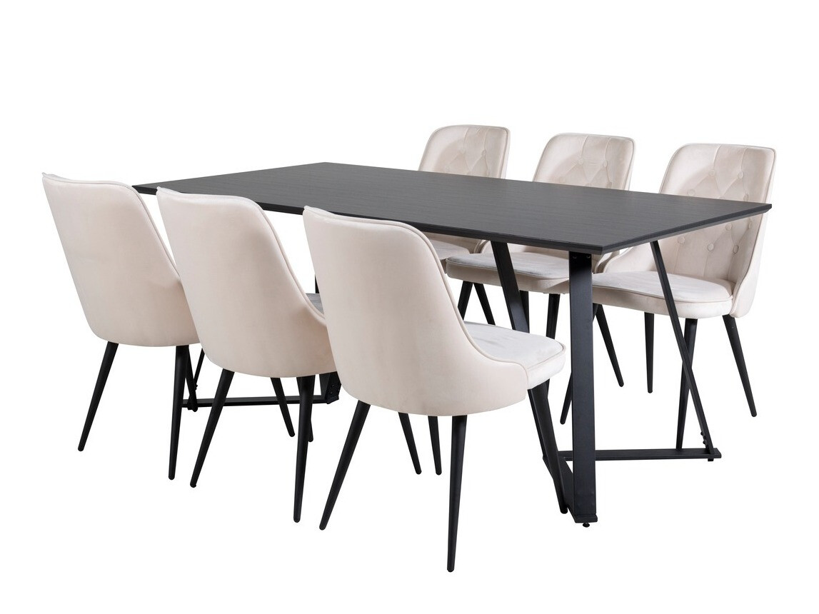 Conjunto de comedor Dallas 1628 (Beige)