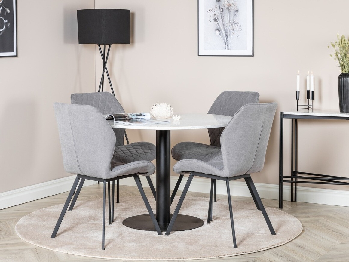 Conjunto de comedor Dallas 1635 (Gris)