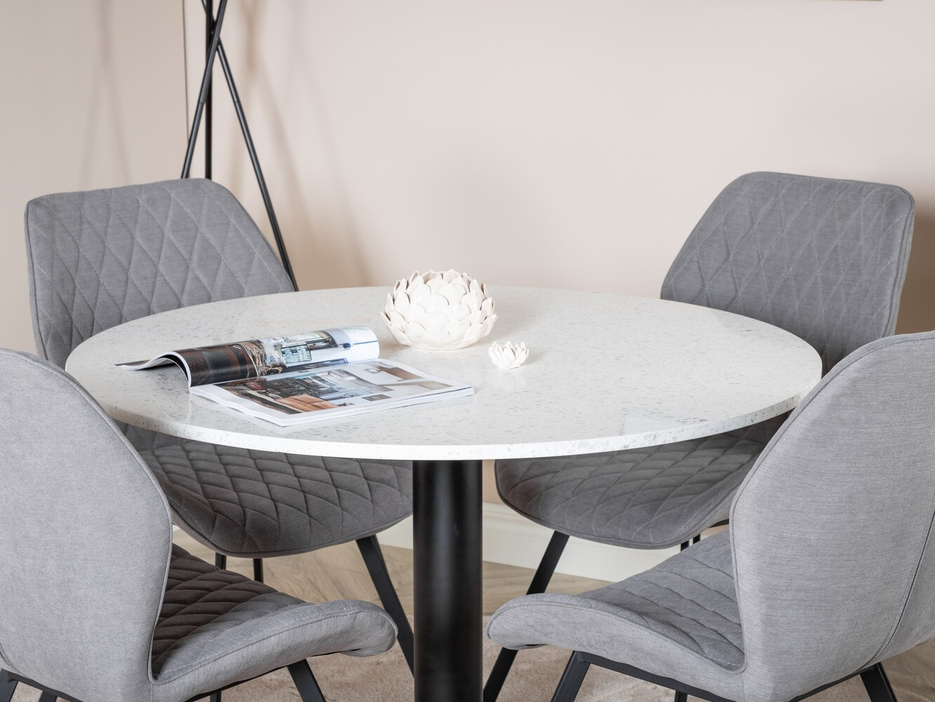 Conjunto de comedor Dallas 1635 (Gris)