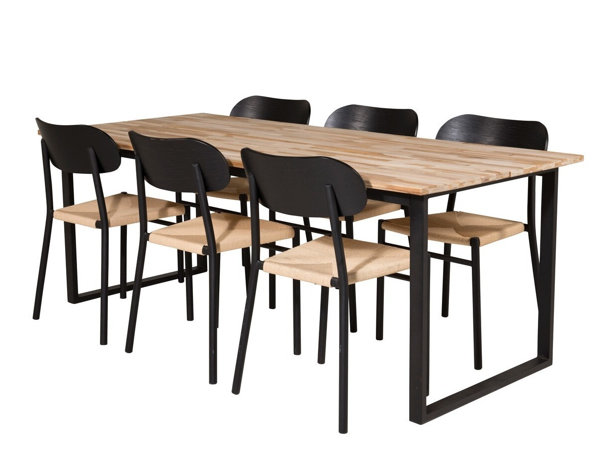 Conjunto de comedor Dallas 1638 (Marrón)