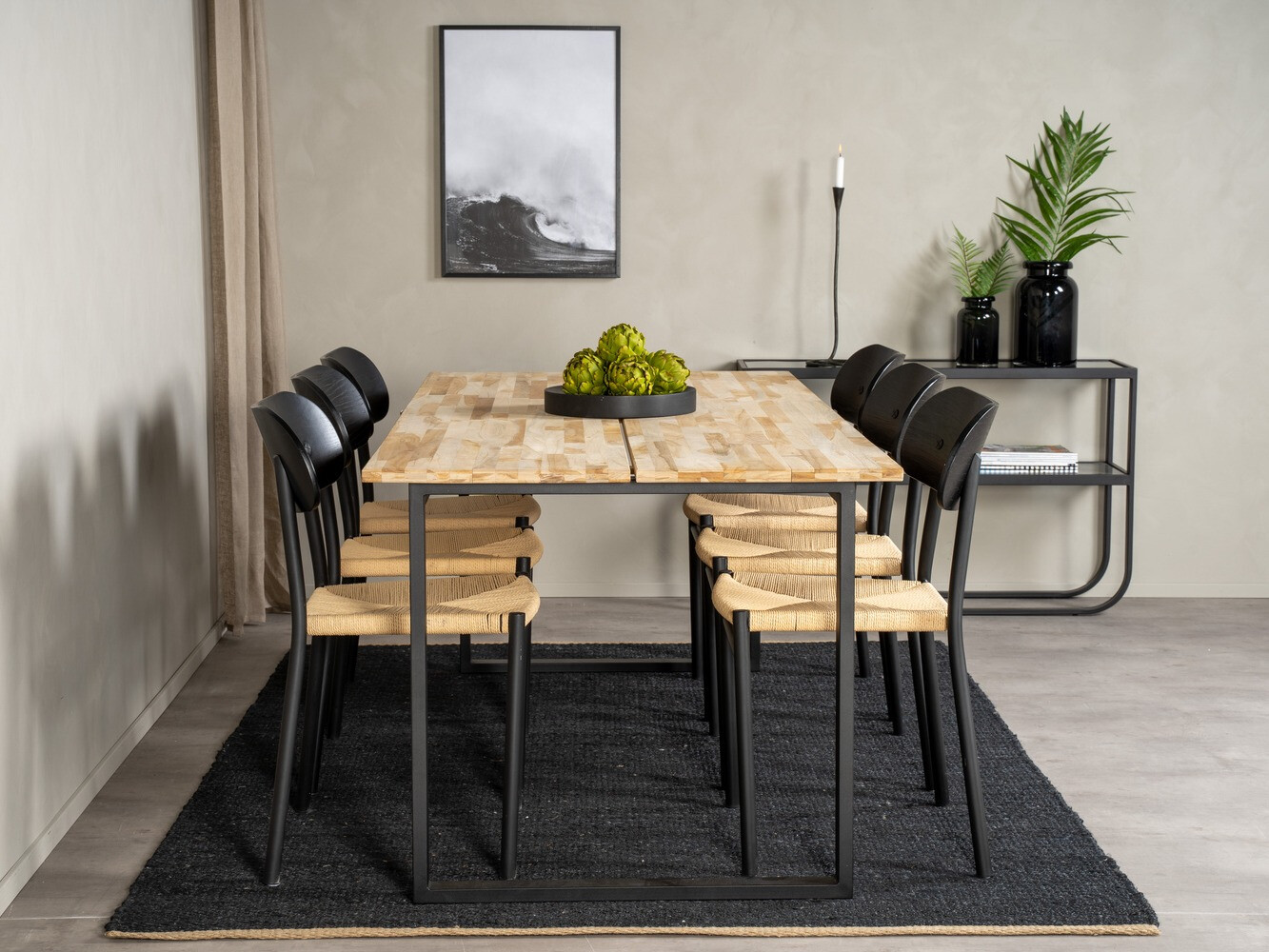 Conjunto de comedor Dallas 1638 (Marrón)