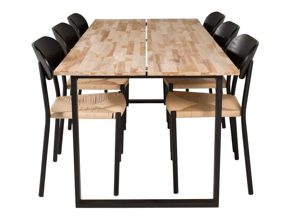 Conjunto de comedor Dallas 1638 (Marrón)