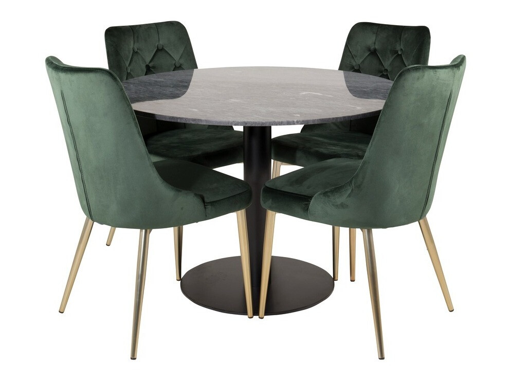 Conjunto de mesas y sillas para comedor Dallas 1627 (Verde)