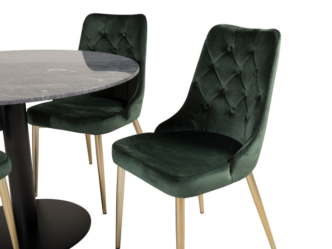 Conjunto de mesas y sillas para comedor Dallas 1627 (Verde)