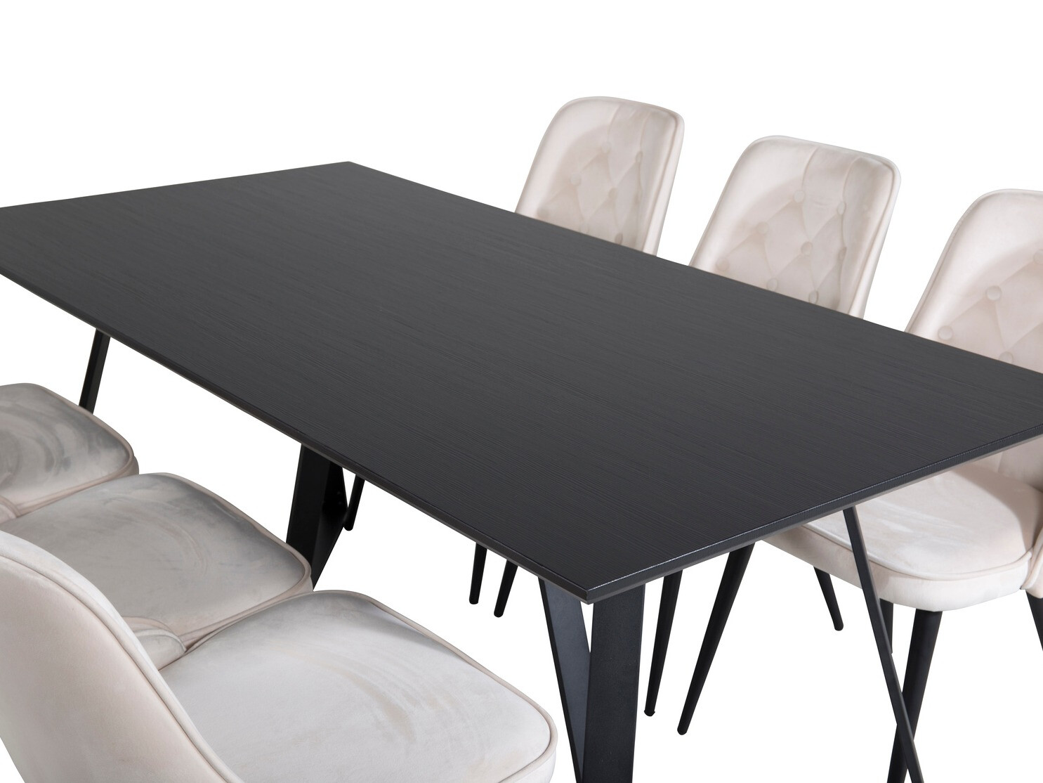 Conjunto de mesas y sillas para comedor Dallas 1628 (Beige)