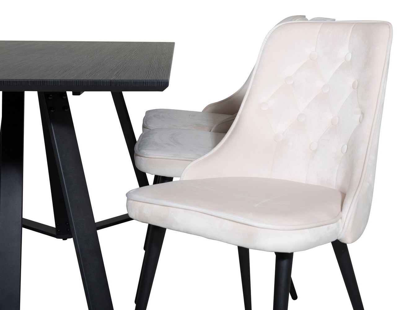 Conjunto de mesas y sillas para comedor Dallas 1628 (Beige)