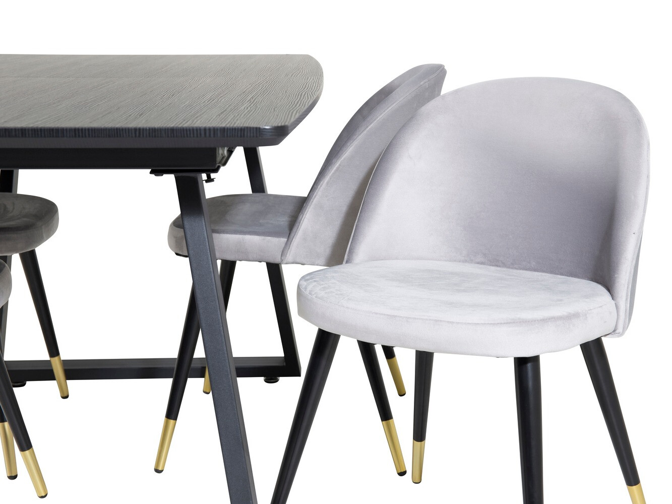 Conjunto de mesas y sillas para comedor Dallas 1631 (Gris)