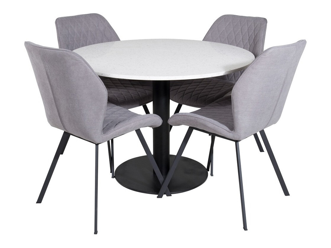 Conjunto de mesas y sillas para comedor Dallas 1635 (Gris)