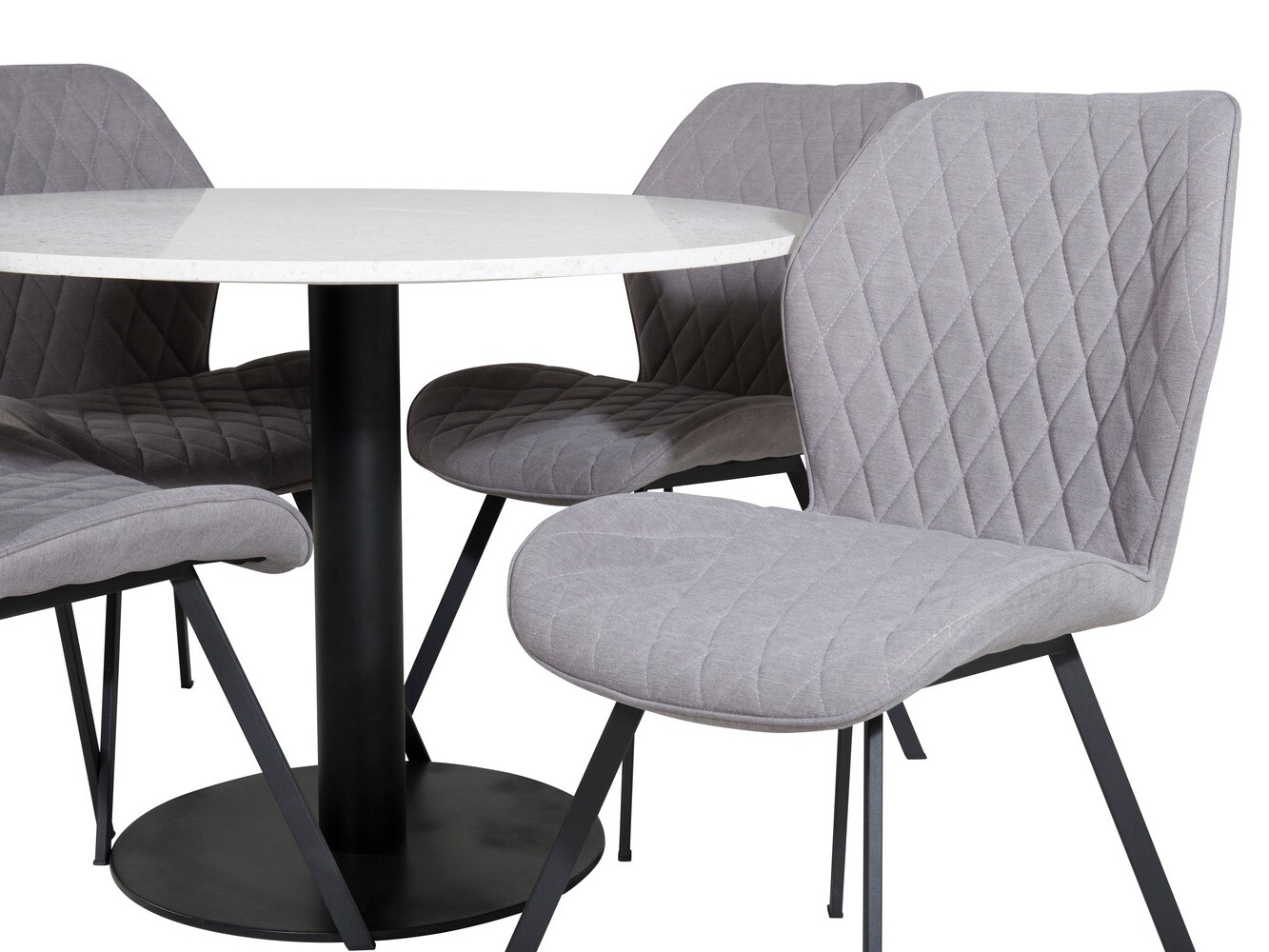 Conjunto de mesas y sillas para comedor Dallas 1635 (Gris)