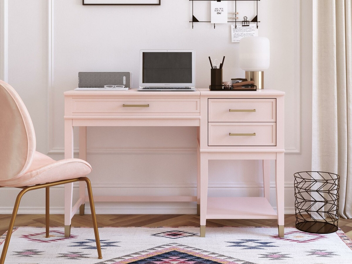 Mesa de oficina CosmoLiving by Cosmopolitan Belromu 102 (Rosa claro)