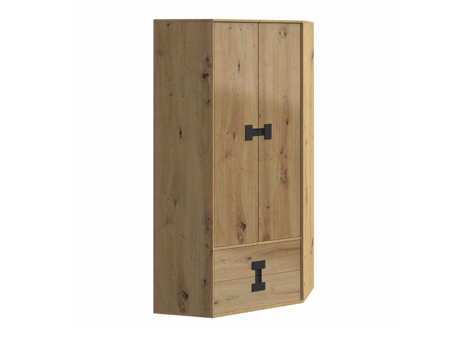 Armario de rincón Florevi 114 (Roble Artisan)