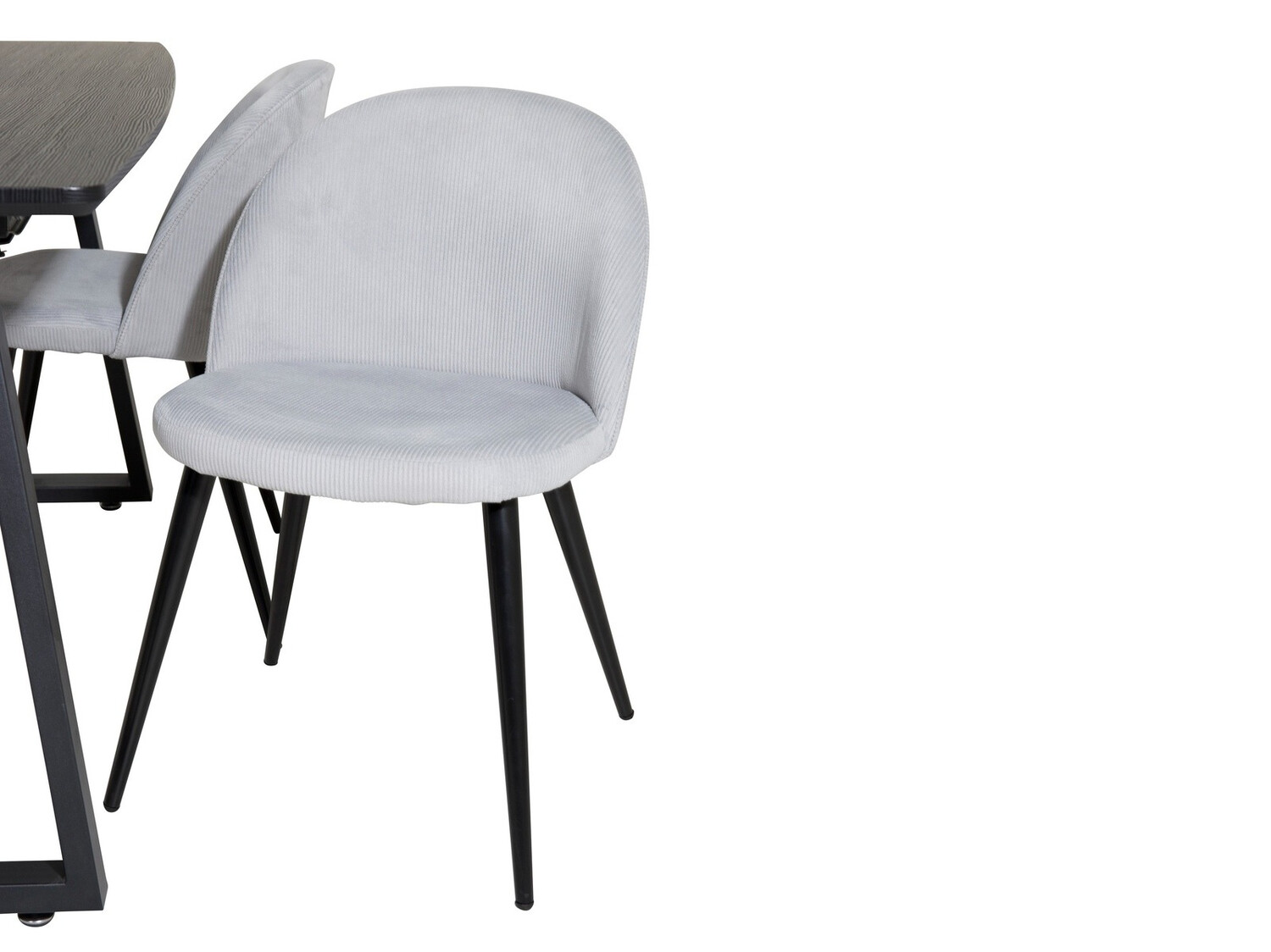 Conjunto de mesas y sillas para comedor Dallas 1687 (Gris + Negro)