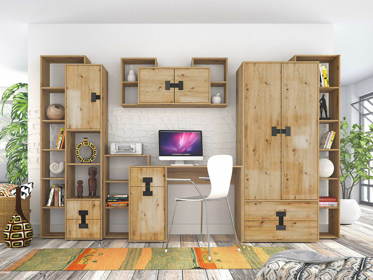 Armario de pared Florevi 107 (Roble Artisan)